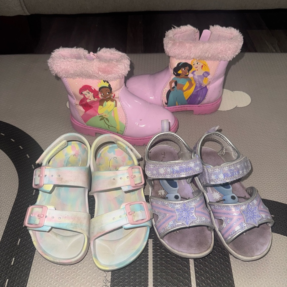 Disney Princess Sandals & Boots bundle